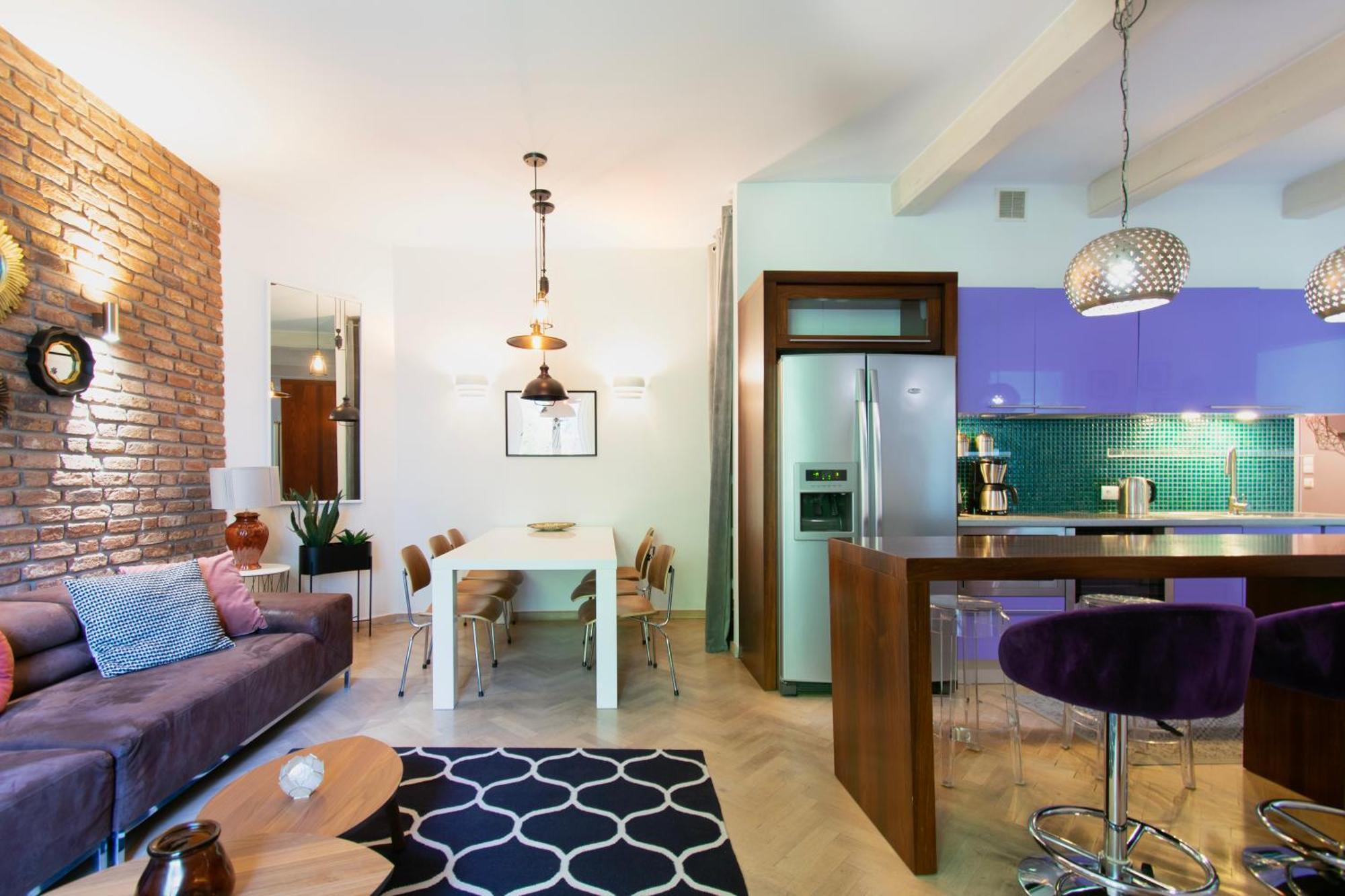 Spacious 3Br Apartment With Ac In Living Room, 2 Balconies Krakow Exterior photo